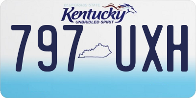 KY license plate 797UXH