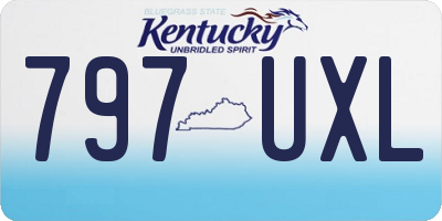 KY license plate 797UXL
