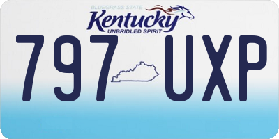 KY license plate 797UXP