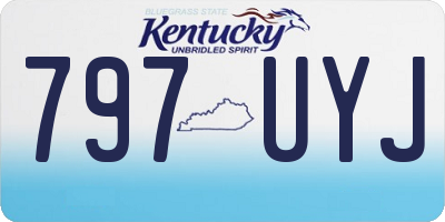 KY license plate 797UYJ