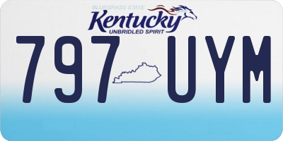 KY license plate 797UYM