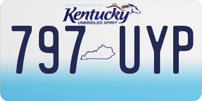 KY license plate 797UYP