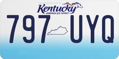KY license plate 797UYQ