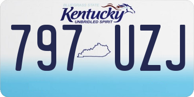 KY license plate 797UZJ