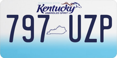 KY license plate 797UZP