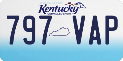 KY license plate 797VAP