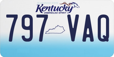 KY license plate 797VAQ