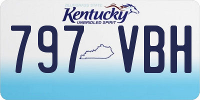 KY license plate 797VBH