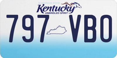 KY license plate 797VBO