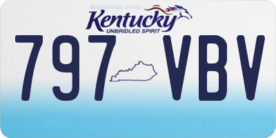 KY license plate 797VBV