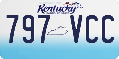KY license plate 797VCC