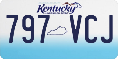 KY license plate 797VCJ