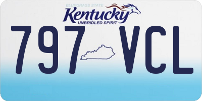 KY license plate 797VCL