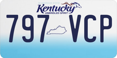 KY license plate 797VCP
