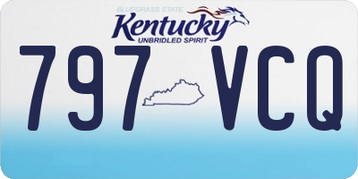 KY license plate 797VCQ