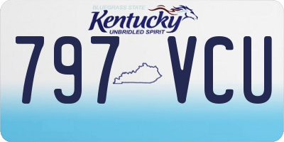 KY license plate 797VCU