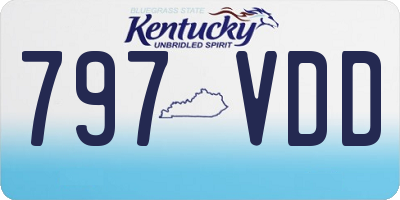 KY license plate 797VDD