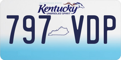KY license plate 797VDP