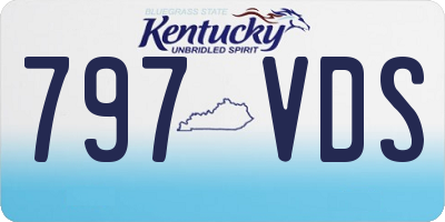 KY license plate 797VDS