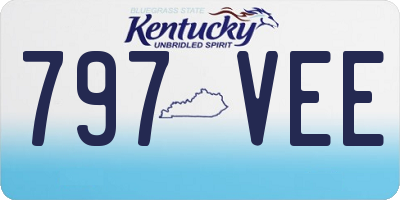 KY license plate 797VEE