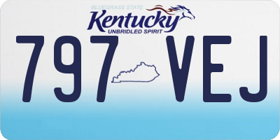KY license plate 797VEJ
