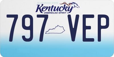 KY license plate 797VEP
