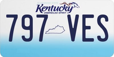 KY license plate 797VES