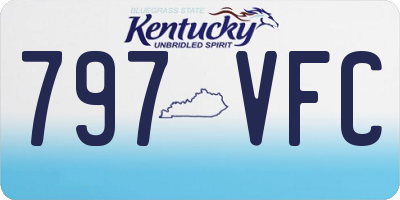 KY license plate 797VFC