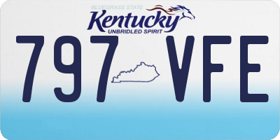 KY license plate 797VFE