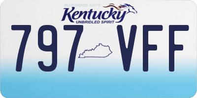 KY license plate 797VFF