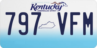 KY license plate 797VFM