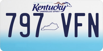 KY license plate 797VFN