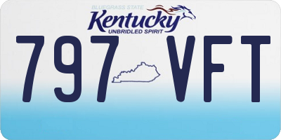 KY license plate 797VFT