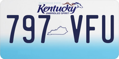 KY license plate 797VFU