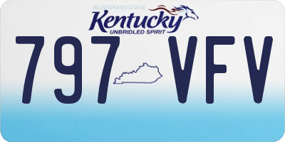 KY license plate 797VFV