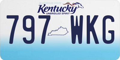 KY license plate 797WKG