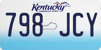 KY license plate 798JCY