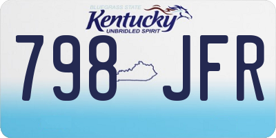 KY license plate 798JFR
