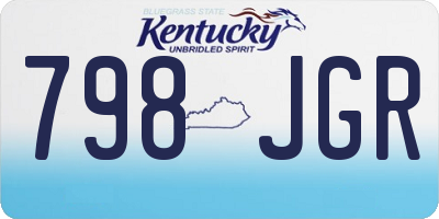 KY license plate 798JGR