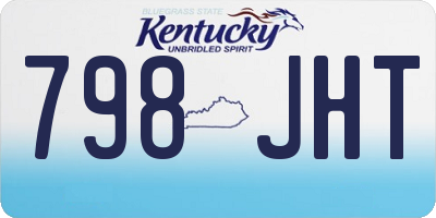 KY license plate 798JHT