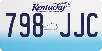 KY license plate 798JJC