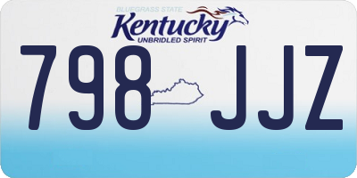 KY license plate 798JJZ