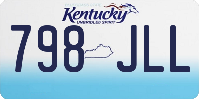 KY license plate 798JLL