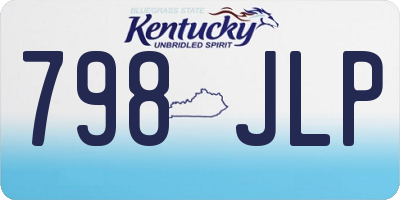 KY license plate 798JLP