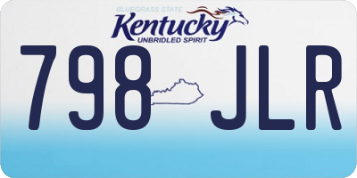 KY license plate 798JLR