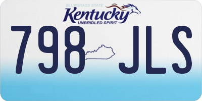KY license plate 798JLS