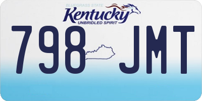 KY license plate 798JMT