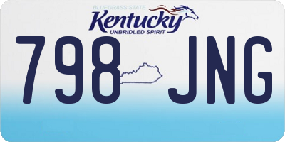 KY license plate 798JNG