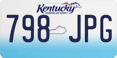 KY license plate 798JPG