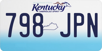 KY license plate 798JPN